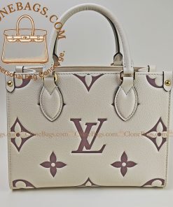 Replica Designer Bags – Louis Vuitton White OnTheGo PM