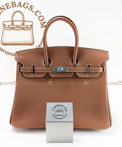 Hermès Replica Designer Bags 1:1 Birkin 25 Brown Togo