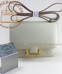 Replica Designer Bags – Hermès Constance 18cm White