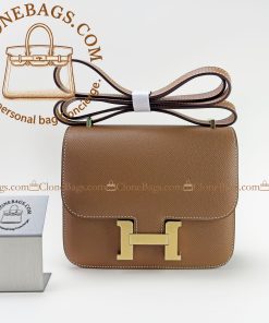 Replica Designer Bags – Hermès Constance 18cm Brown