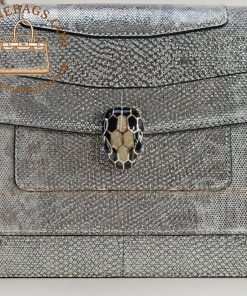Alternative view of Bvlgari Replica Designer Bags 1:1 2019 Limited Edition Model: 35106  Water snake skin snake head 28*7*18cm