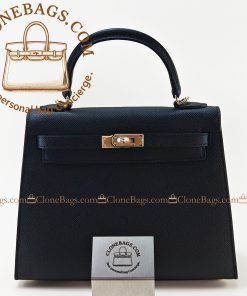 Replica Designer Bags – Hermès Kelly 25 Black Epsom
