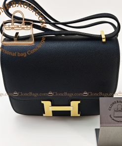 Alternative view of Hermès Replica Designer Bags 1:1 Constance 18cm Black Epsom Gold Hardware