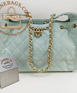 Replica Designer Bags 1:1 Chanel CHANEL 25 Small Light Green