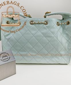 Alternative view of Chanel replica designer bag 1:1 CHANEL 25 Small Grained Calfskin & Gold-Tone Metal Light Green