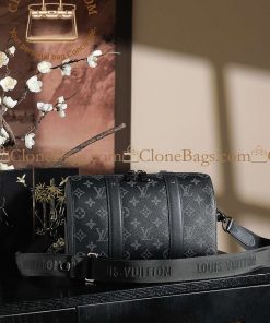 Alternative view of Louis Vuitton Replica Designer Bags 1:1 Monogram Eclipse M45936 City Keepall