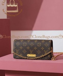 Replica Designer Bags – Louis Vuitton M82509 Wallet On Chain Lily