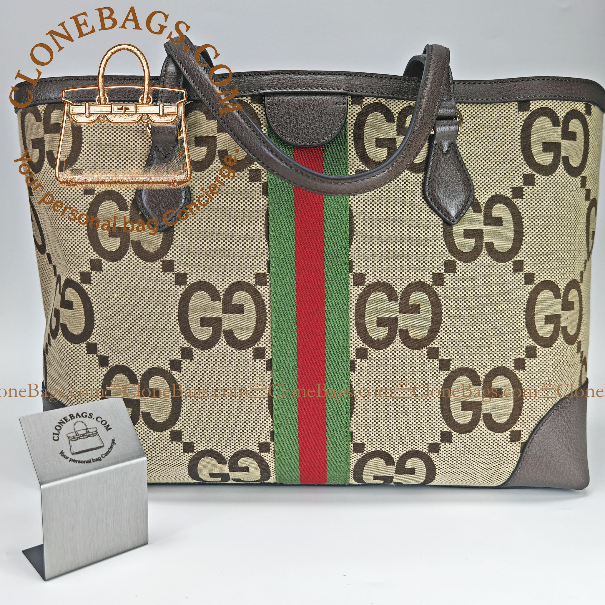 Gucci Replica Designer Bags 1:1 Ophidia large tote bag 38*28*14 cm Style :631685 - Image 9