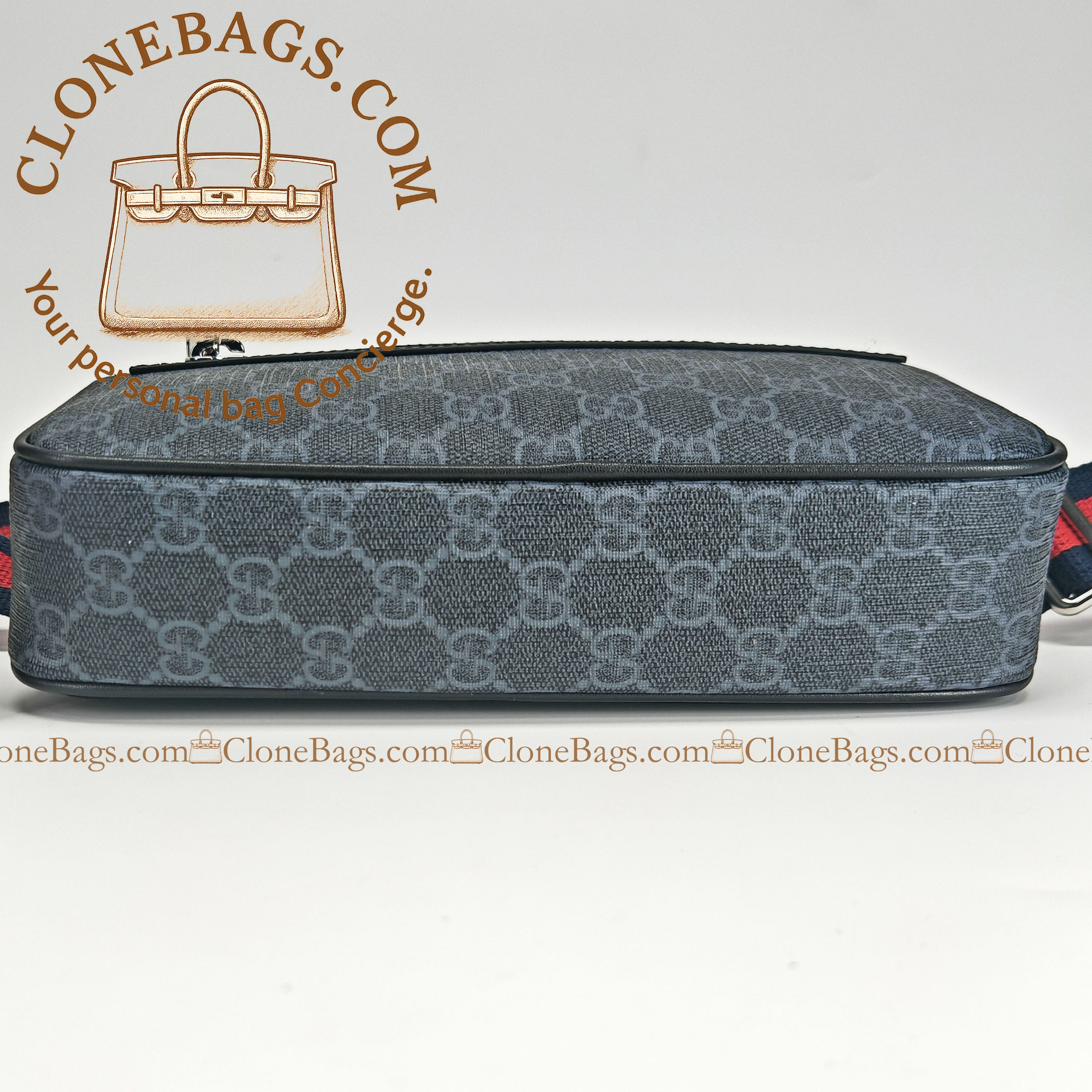 Gucci Replica Designer Bags 1:1 GG Black small belt bag 14*24*5.5 cm Style :792094 - Image 10