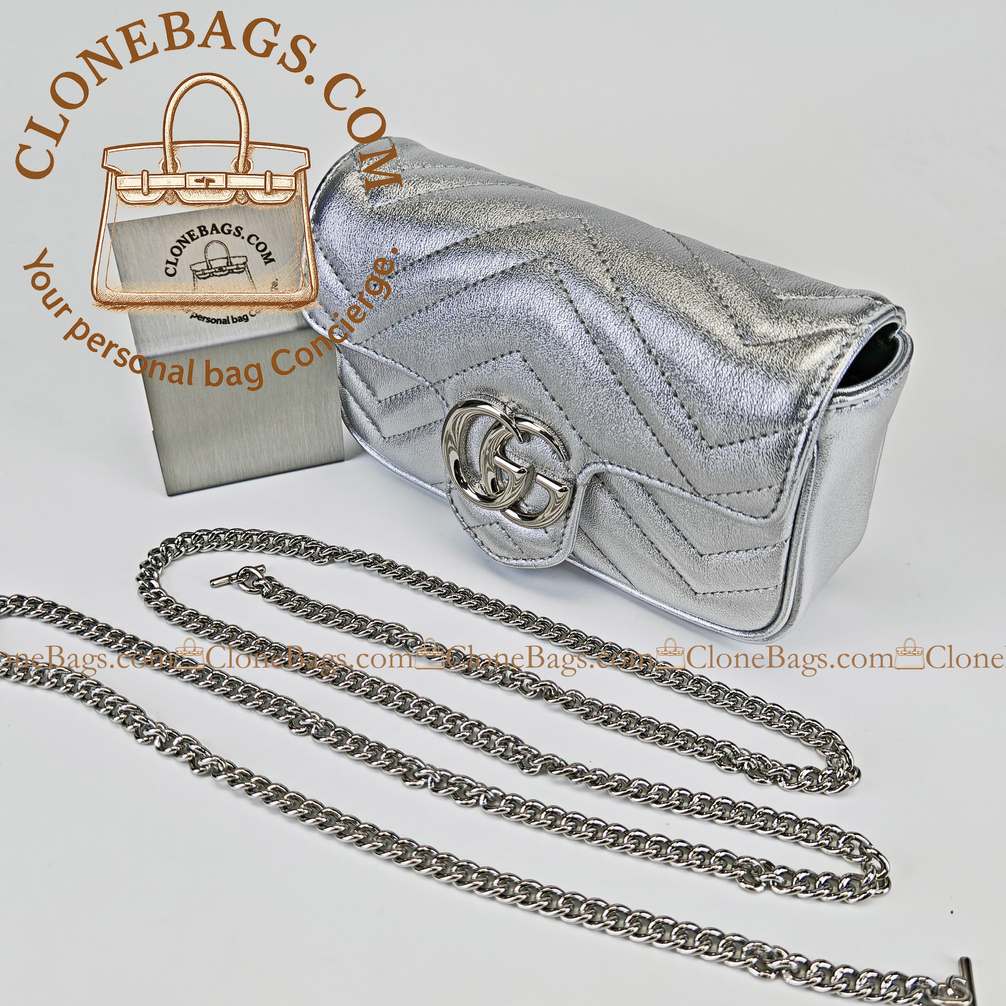 Gucci Replica Designer Bags 1:1 GG Marmont mini bag 16.5 *10.2 * 5.1 cm Style : 476433 - Image 5