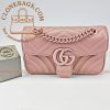 Gucci Replica Designer Bags 1:1 GG Marmont Bag Pink Chain