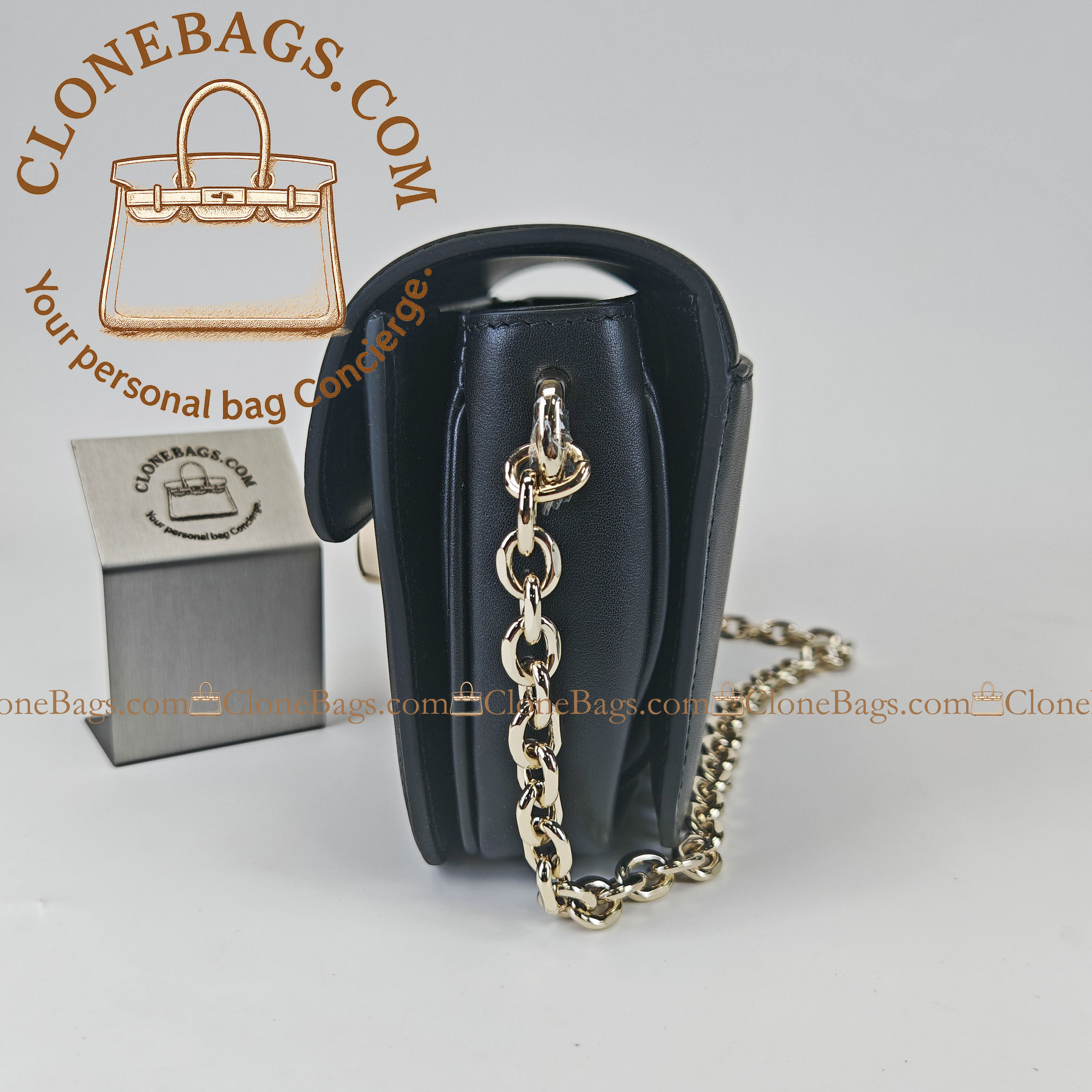 Gucci Replica Designer Bags 1:1 Variation Black GG suede 21.5*14*9 cm Style: 826761 - Image 7