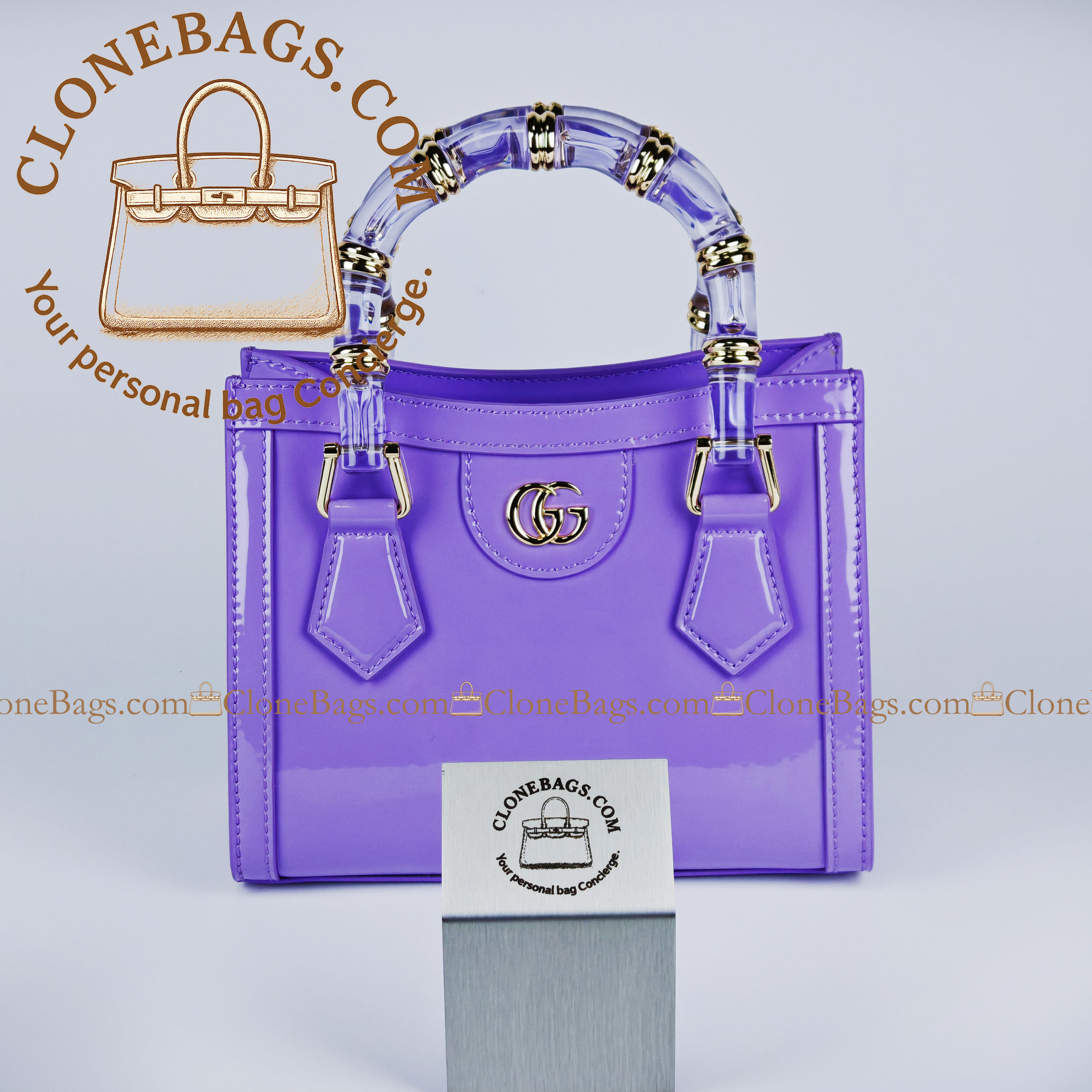 Replica Designer Bags – Gucci Diana tote bag lilac leather