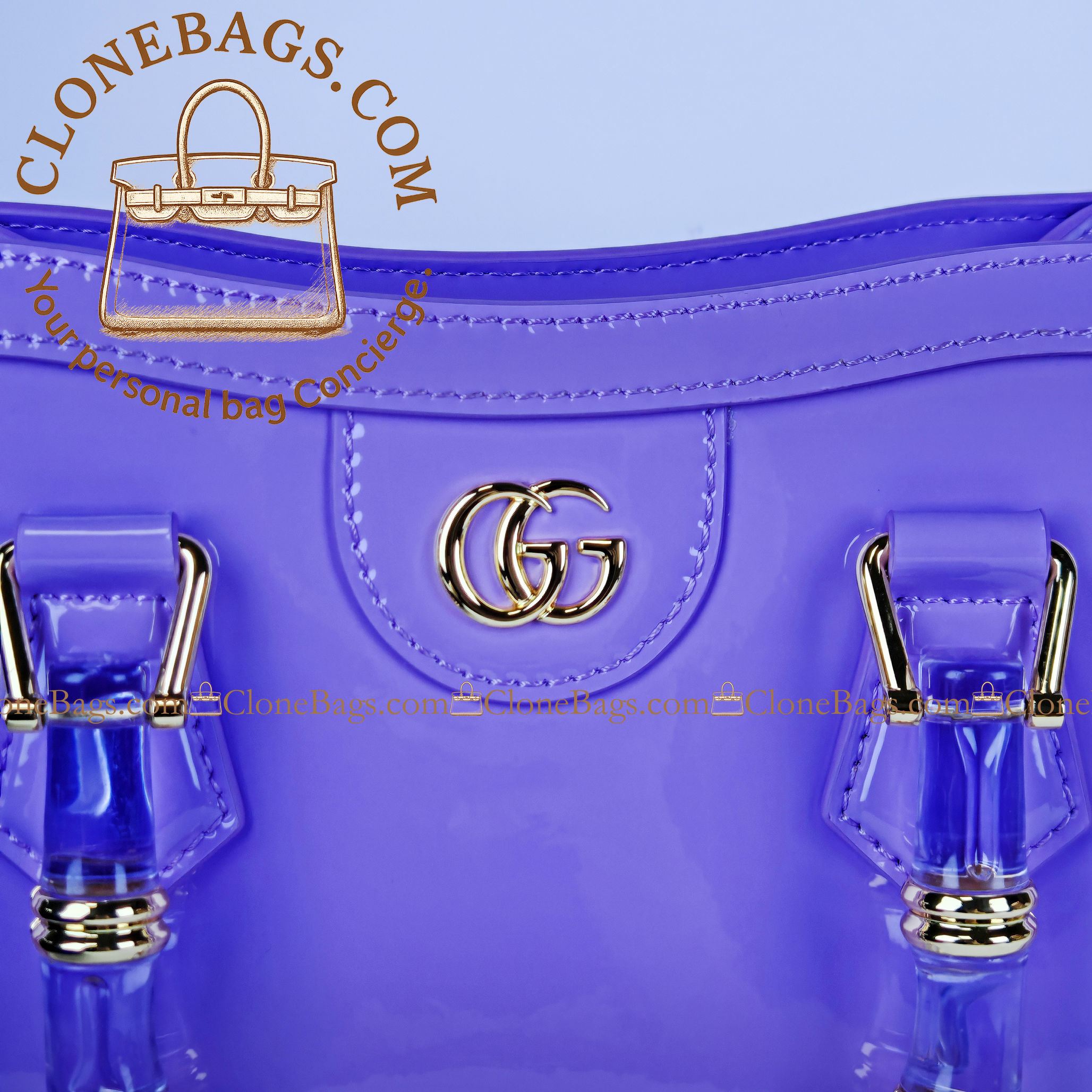 Gucci Replica Designer Bags 1:1 Diana small tote bag lilac leather 20*16*10 cm Style :832936 - Image 5