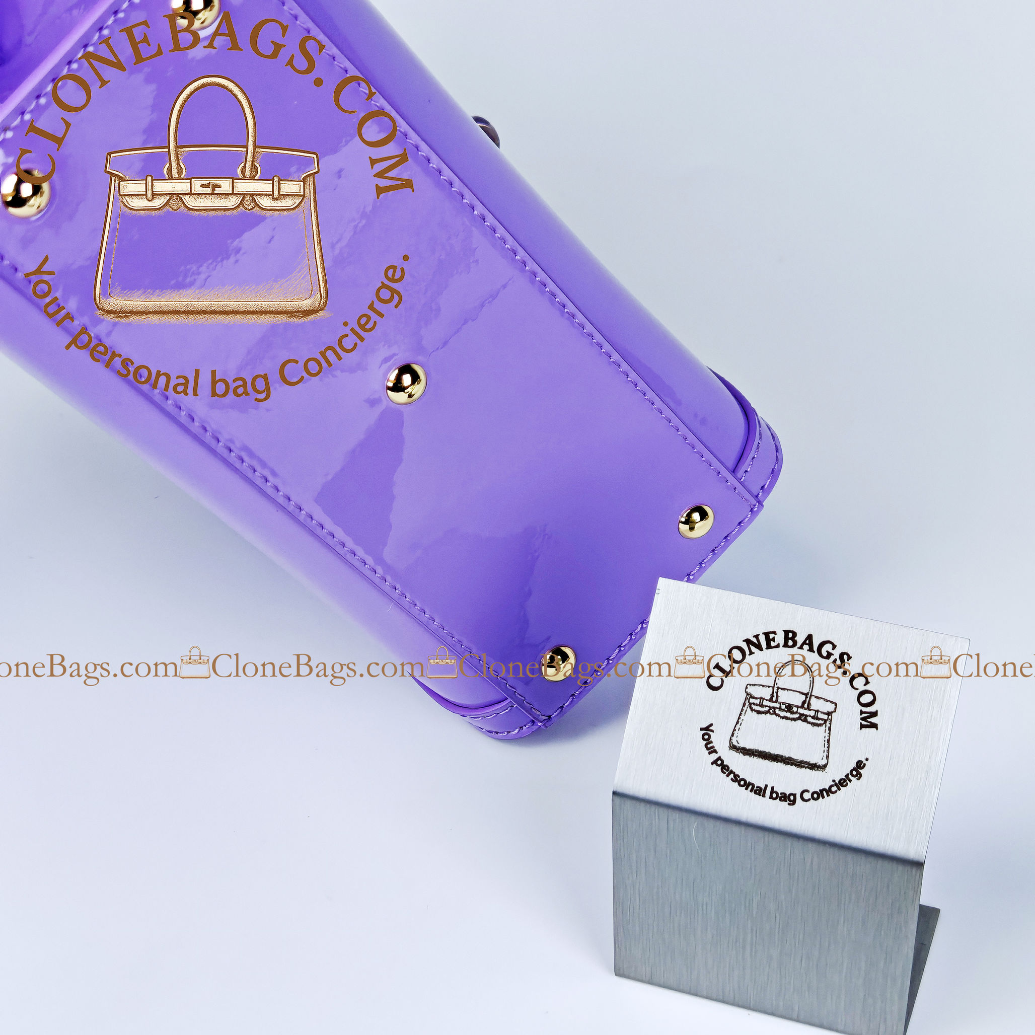 Gucci Replica Designer Bags 1:1 Diana small tote bag lilac leather 20*16*10 cm Style :832936 - Image 8