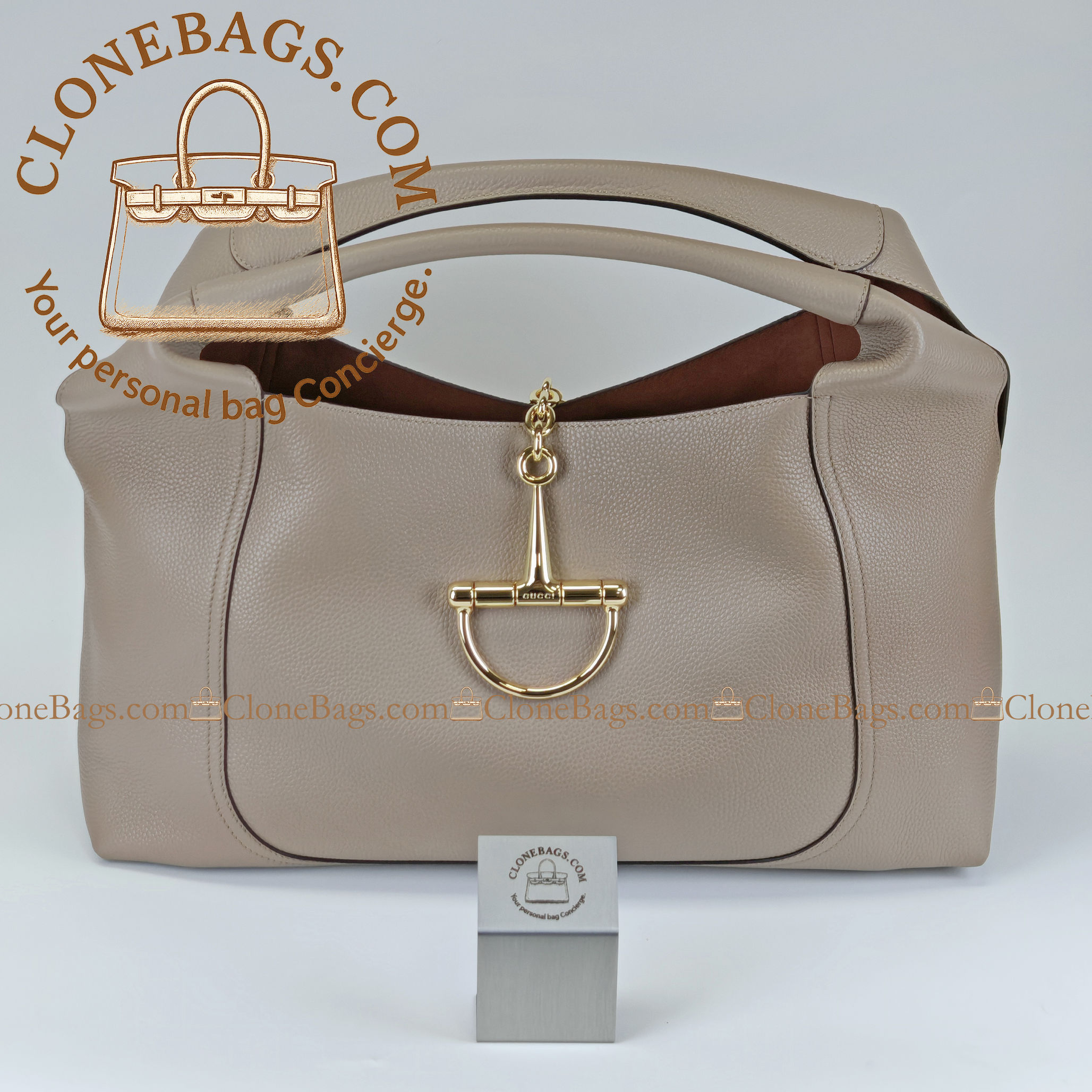 Replica Designer Bags – Gucci Softbit bag taupe leather Style :837466