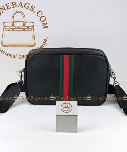 Alternative view of Gucci Replica Designer Bags 1:1 Ophidia medium crossbody bag black soft leather 28.5*18*7.5 cm Style ：837467