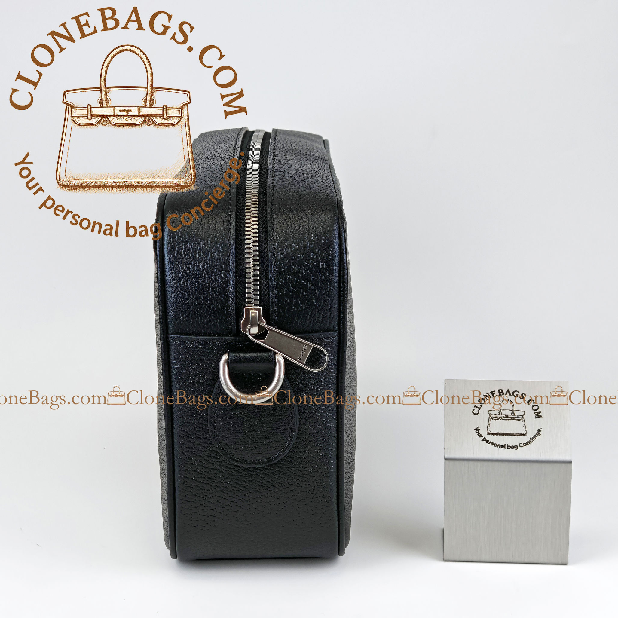 Gucci Replica Designer Bags 1:1 Ophidia medium crossbody bag black soft leather 28.5*18*7.5 cm Style :837467 - Image 8