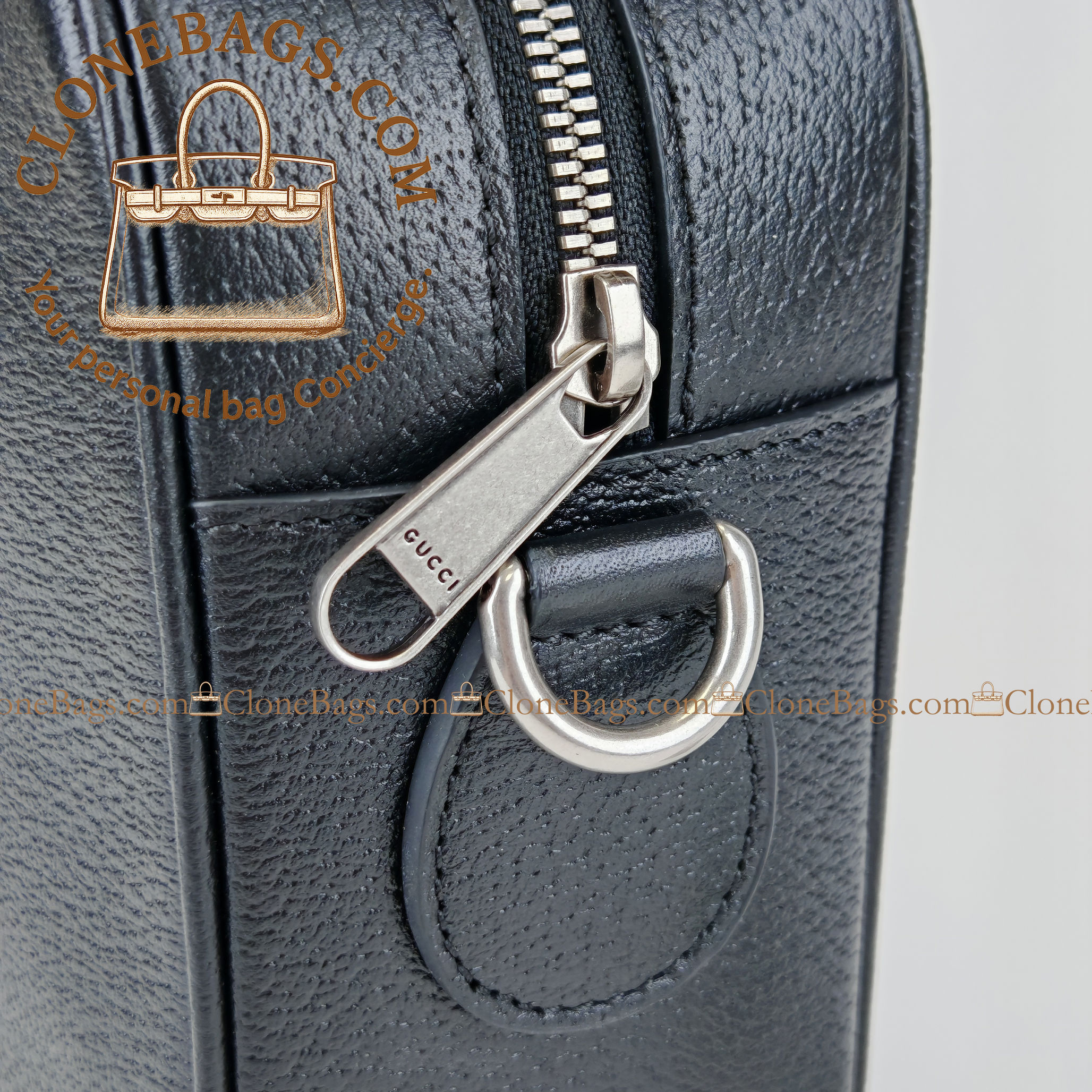 Gucci Replica Designer Bags 1:1 Ophidia medium crossbody bag black soft leather 28.5*18*7.5 cm Style :837467 - Image 7
