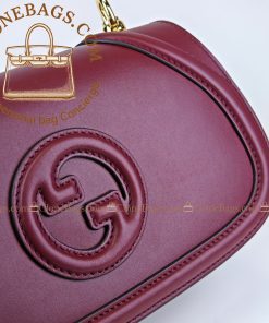 Alternative view of Gucci Replica Designer Bags 1:1 Blondie medium top handle bag Rosso Ancora red leather 20.5*14*5cm Style ：658574