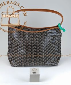 Replica Designer Bags 1:1 Goyard Bohème Hobo Bag Black & Tan