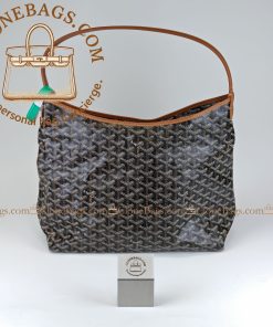 Alternative view of Goyard replica designer bag 1:1 Bohème Hobo Bag 34*14*26cm Black & Tan