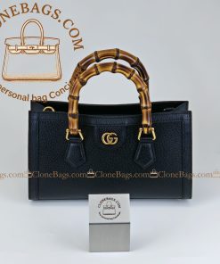 Replica Designer Bags 1:1 Gucci Diana Bag Black Style: 735153