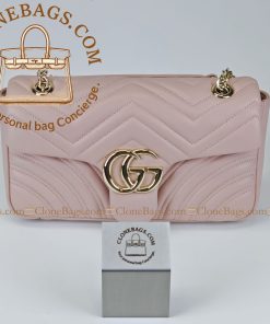 Replica Designer Bags 1:1 Gucci GG Marmont Bag Pink
