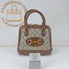 Replica Designer Bags 1:1 Gucci Horsebit 1955 Mini Top Handle GG bag
