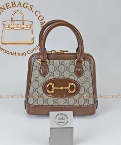 Replica Designer Bags 1:1 Gucci Horsebit 1955 Mini Top Handle GG bag