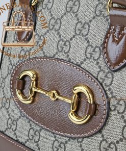 Alternative view of Gucci Replica Designer Bags 1:1 Horsebit 1955 Mini Top Handle GG Supreme Hand bag 20*19.5*7.5 cm Style: 640716