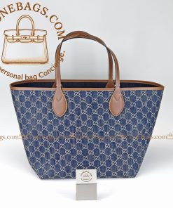 Replica Designer Bags – Gucci Totissima tote bag blue denim