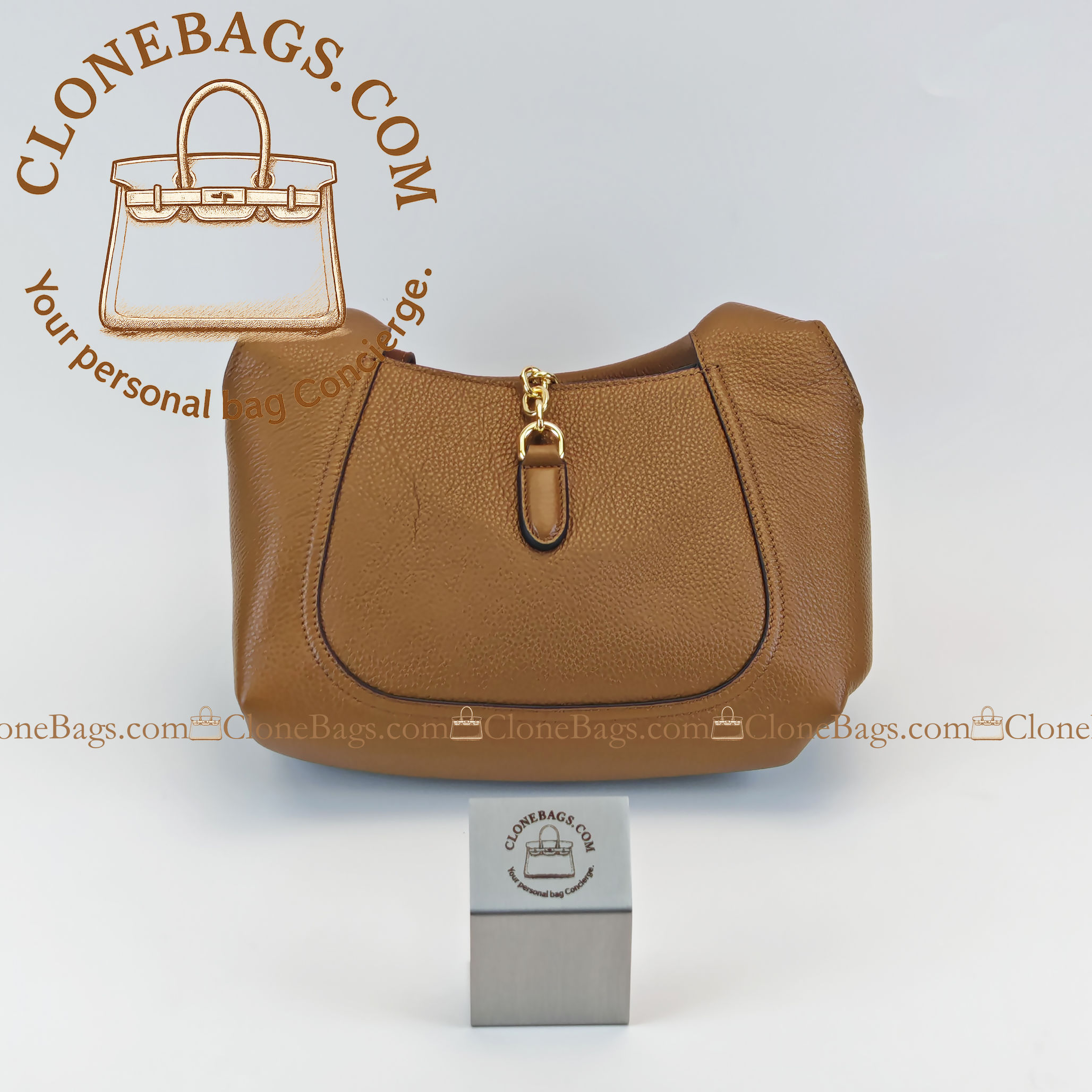 Gucci Replica Designer Bags 1:1 Softbit medium top handle bag brown leather 27.5*21*16 cm Style :837467 - Image 2