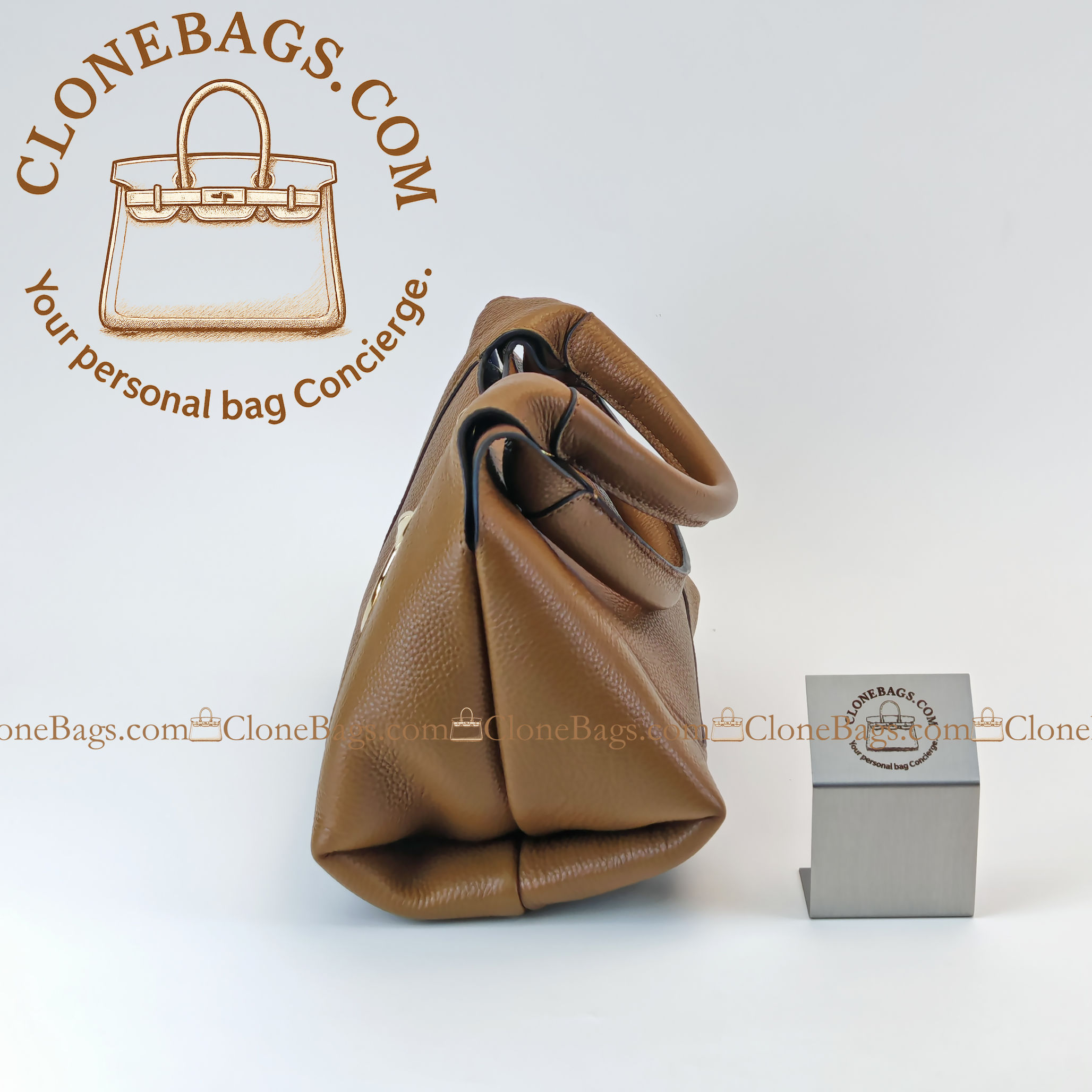 Gucci Replica Designer Bags 1:1 Softbit medium top handle bag brown leather 27.5*21*16 cm Style :837467 - Image 5