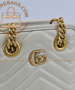 Alternative view of Gucci Replica Designer Bags 1:1 Marmon DTDHT Handbag White 16*19*7 cm Style ：696123