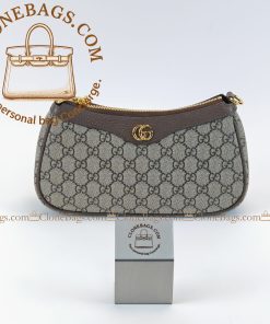 Replica Designer Bags 1:1 Gucci Ophidia bag beige & dark brown 735145 