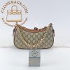 Replica Designer Bags 1:1 Gucci GG Emblem beige & dark brown 847447