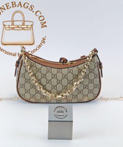 Replica Designer Bags 1:1 Gucci GG Emblem beige & dark brown 847447