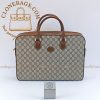 Replica Designer Bags 1:1 Gucci GG Briefcase Bag Brown  674140