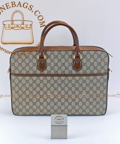 Alternative view of Gucci Replica Designer Bags 1:1 GG Supreme Canvas Briefcase Bag Brown  40*30*6 cm Style:  674140