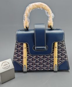 Replica Designer Bags 1:1 Goyard Saïgon PM Navy Blue