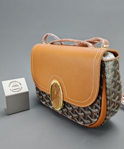 Alternative view of Goyard replica designer bag 1:1 233 bag 25*17*8cm Black & Tan