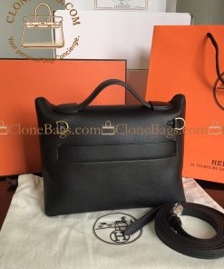 Alternative view of Hermès Replica Designer Bags 1:1 24/24 21 Black Togo and Swift Gold Hardware