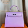 Replica Designer Bags – Hermès Kelly 25 Mauve Sylvestre Epsom