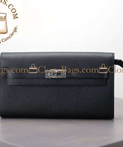 Replica Designer Bags – Hermès Kelly To Go Wallet Black