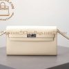 Replica Designer Bags – Hermès Kelly To Go Wallet White