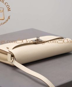 Alternative view of Hermès Replica Designer Bags 1:1 Herbag Kelly To Go Wallet White Epsom