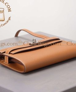 Alternative view of Hermès Replica Designer Bags 1:1 Herbag Kelly To Go Wallet Brown Epsom