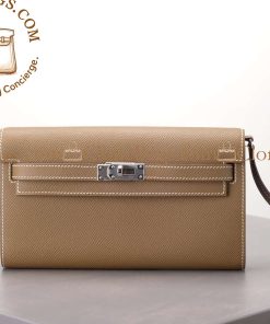 Replica Designer Bags – Hermès Kelly To Go Wallet Etoupe
