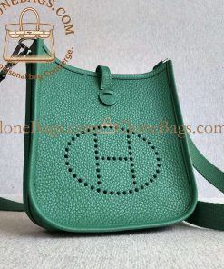 Alternative view of Hermès Replica Designer Bags 1:1 Evelyne Taurillon Clemence TPM Vert Vertigo Palladium Hardware